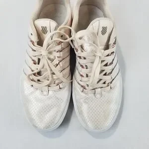 K Swiss Shoes Womens 8 Court Tennis Pickleball Rose Gold Pink 95633-242 Donovan